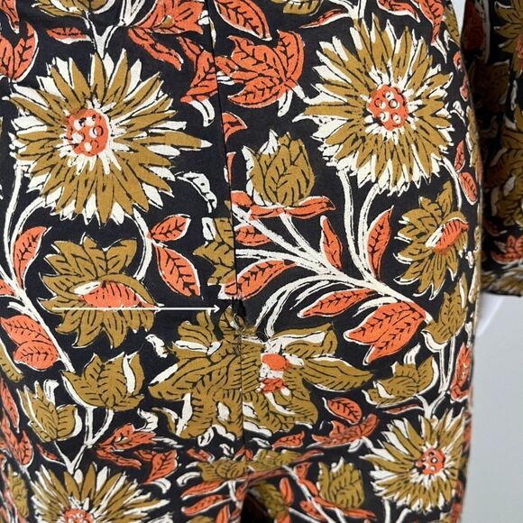 Mille Women Size M Eva Sunset Floral Puff Sleeve Wide Leg Cotton NEW Jumpsuit - Picture 15 of 15